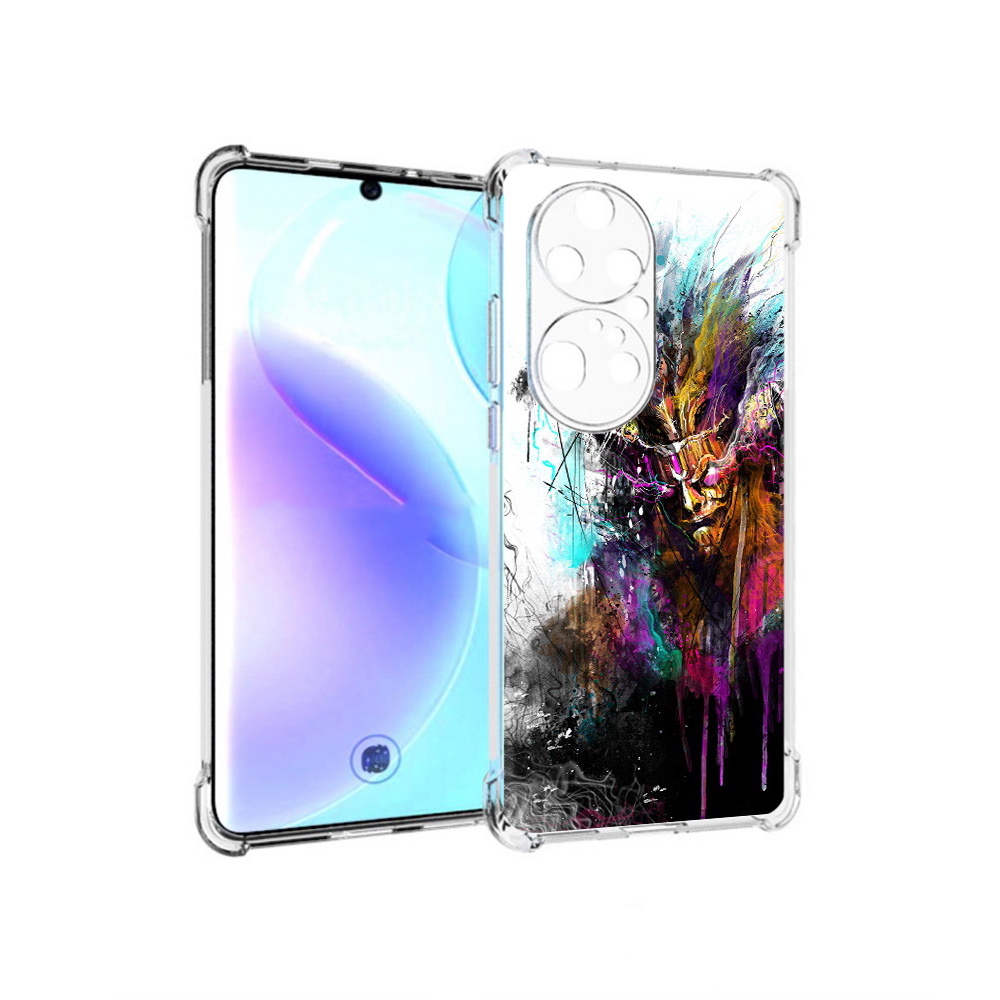 

Чехол MyPads Tocco для Huawei P50 Pro яркий дьявол, Прозрачный, Tocco