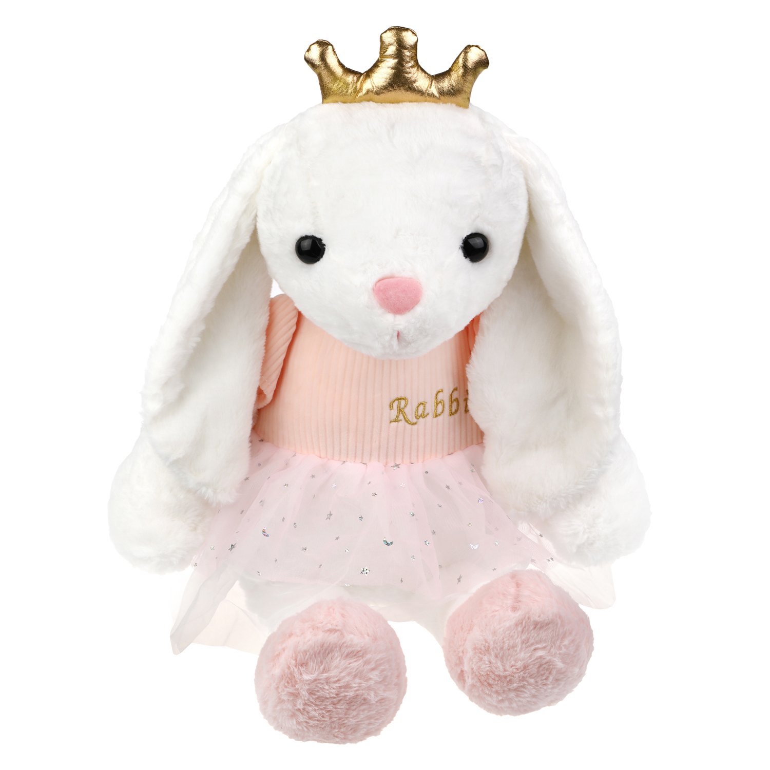 фото Мягкая игрушка fluffy family зайка принцесса, 45 см