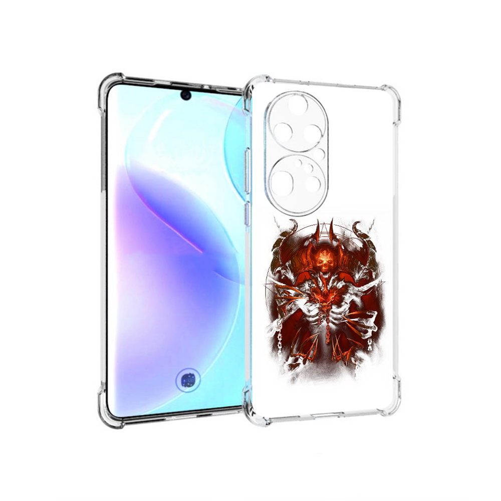 Чехол MyPads Tocco для Huawei P50 Pro яркий демон