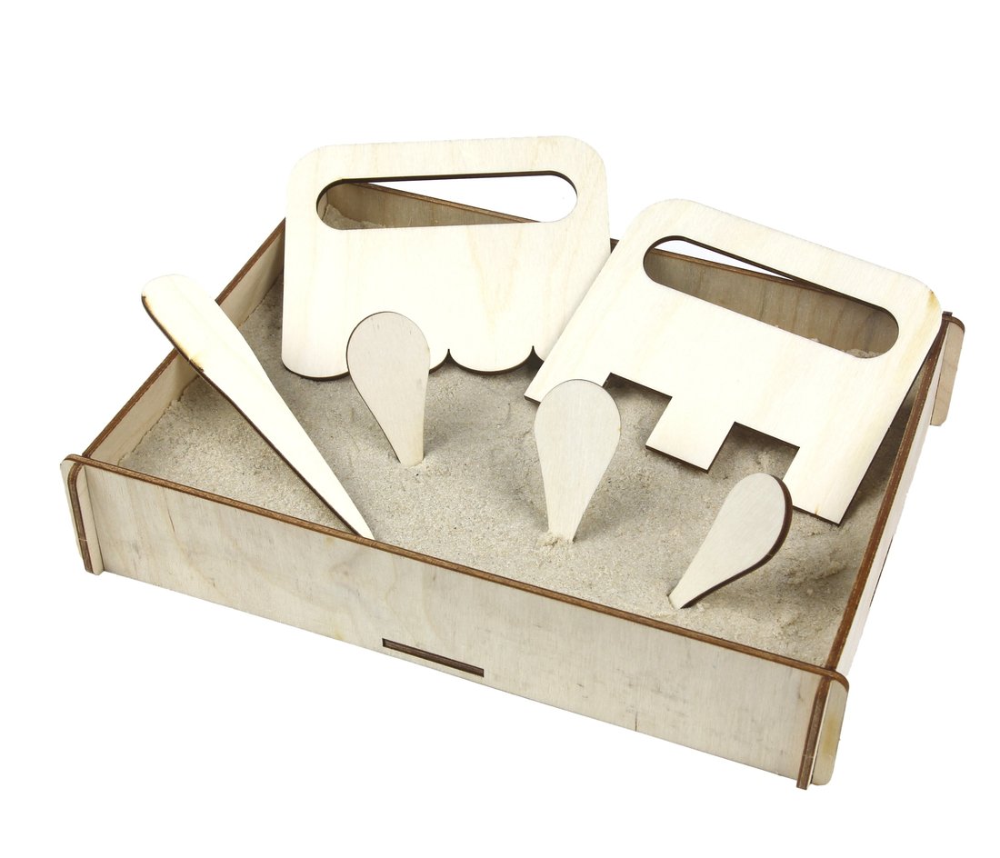 

Песочный набор WoodLand Toys Гребешки 2 9 шт, "Гребешки 2", 9 шт