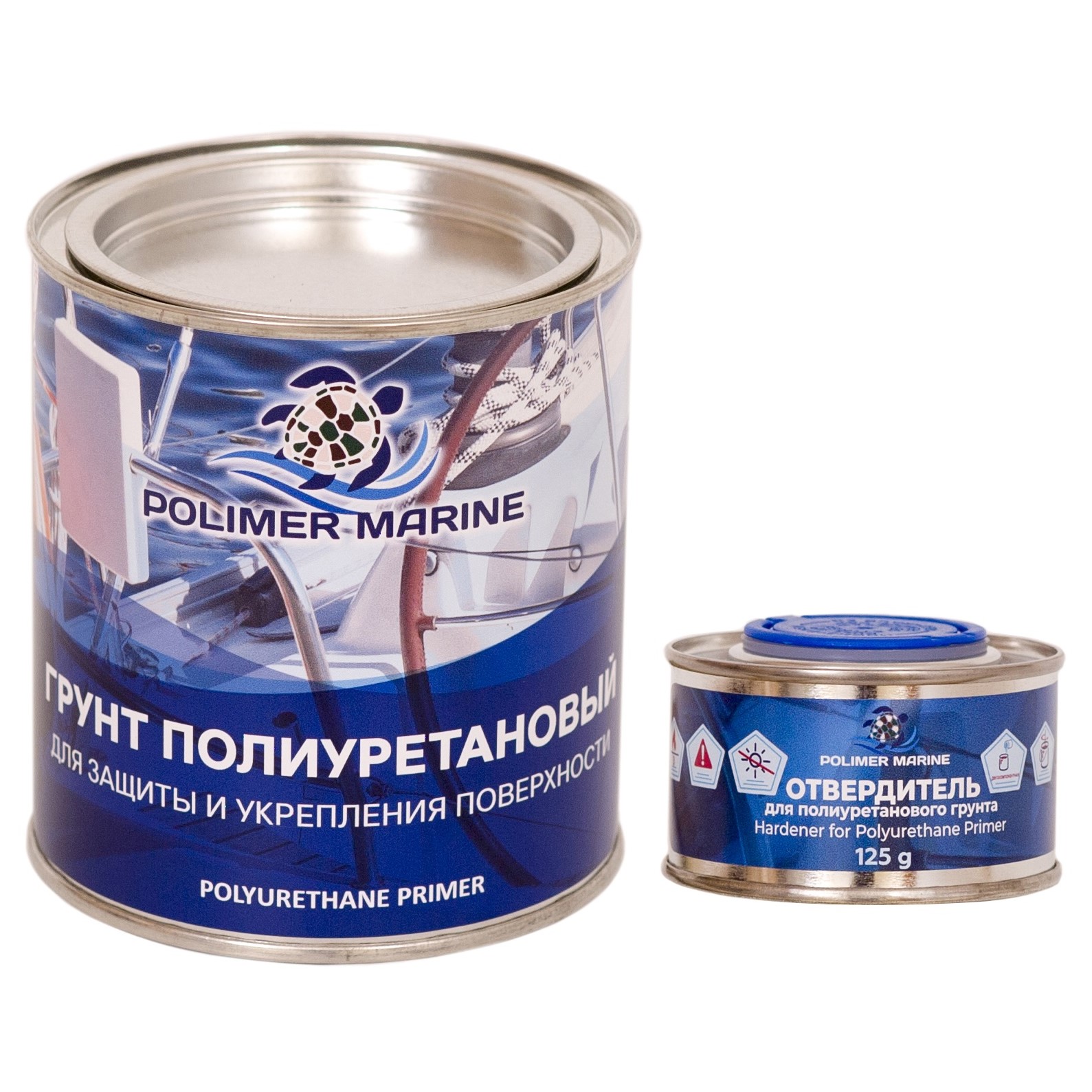 фото Грунт polimer marine полиуретановый двухкомпонентный 2к 1 кг