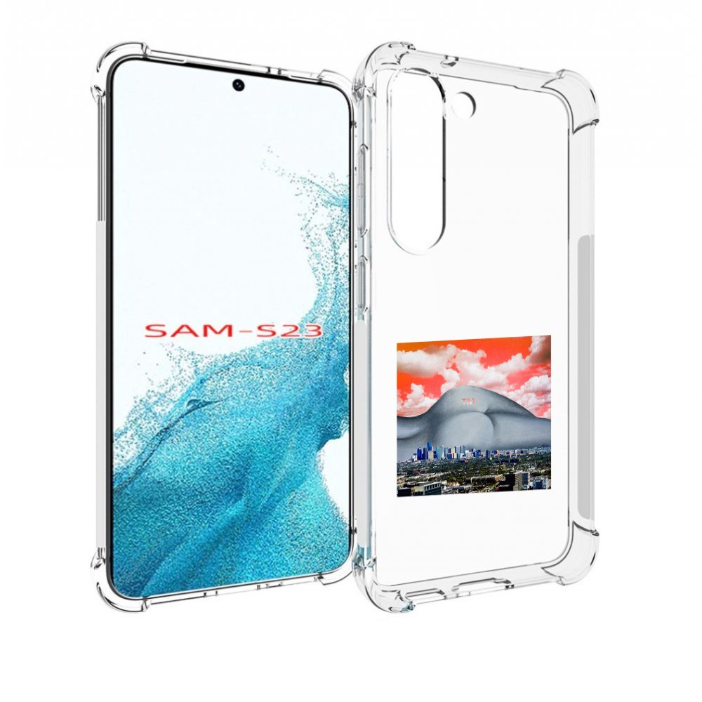 

Чехол MyPads город с девушкой на фоне для Samsung Galaxy S23, Прозрачный, Tocco