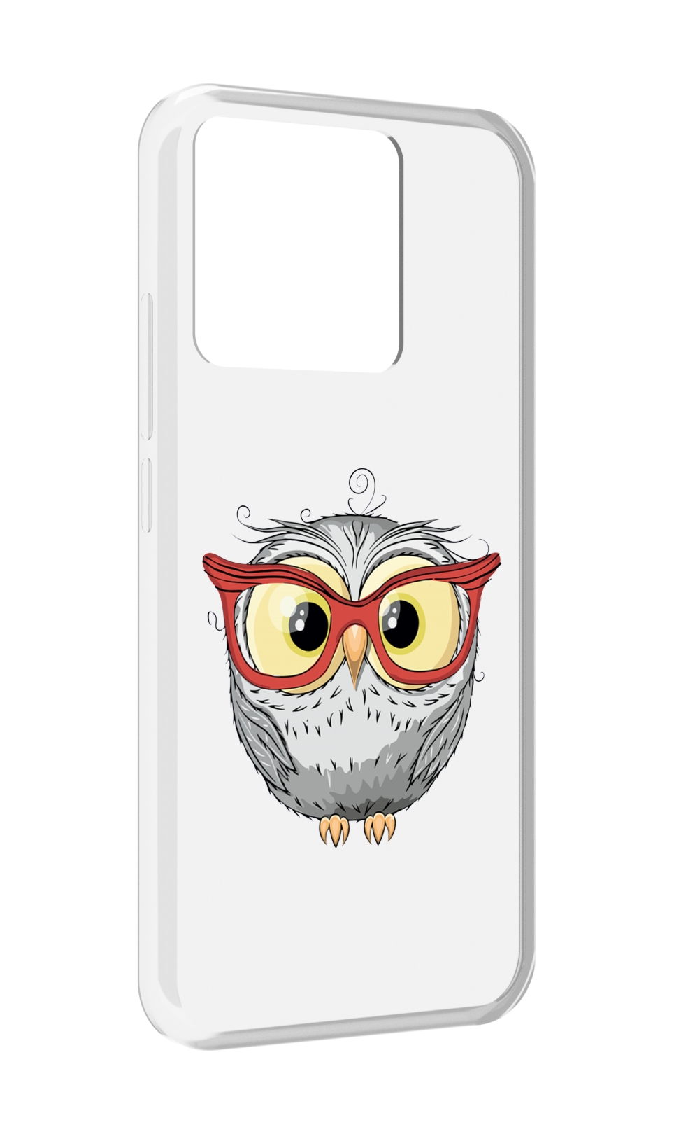 

Чехол MyPads Tocco для Xiaomi Redmi 10A сова-в-красных-очках, Прозрачный, Tocco