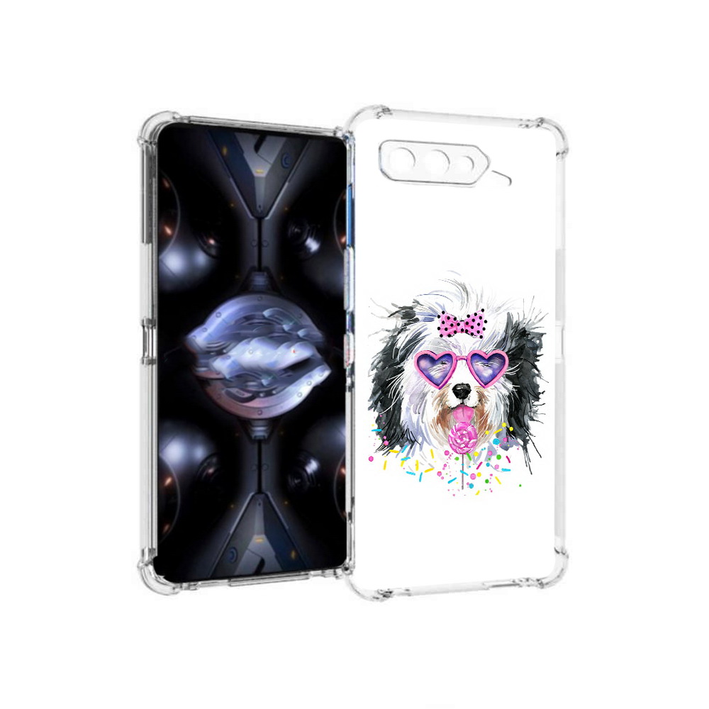 

Чехол MyPads Tocco для Asus ROG Phone 5 Pro пушистик, Прозрачный, Tocco
