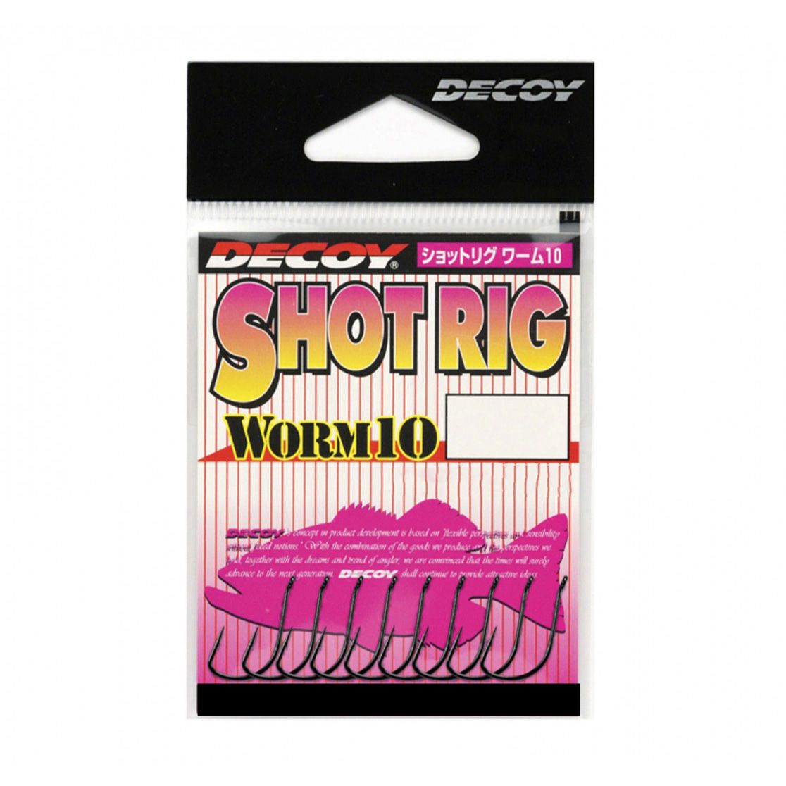 

Крючок Decoy Worm 10 Shot Rig #6 (NS Black), Черный, Worm 10 Shot Rig
