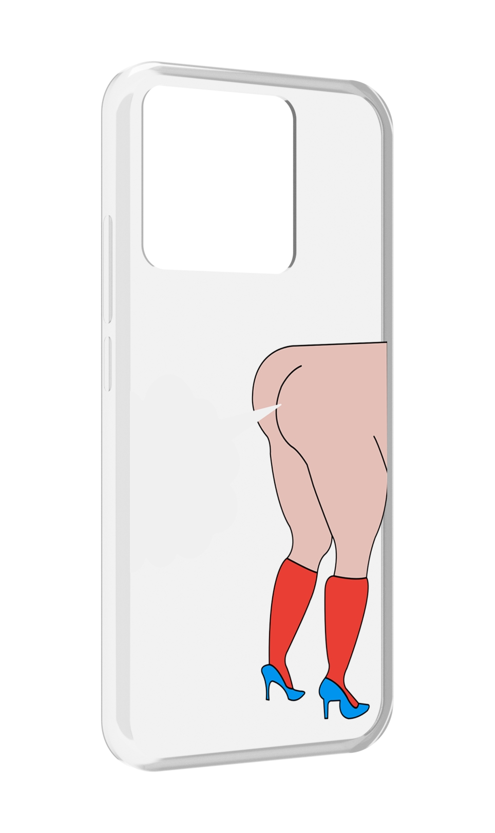 

Чехол MyPads Tocco для Xiaomi Redmi 10A смешная-ситуация детский, Прозрачный, Tocco