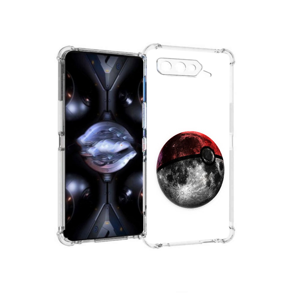 

Чехол MyPads Tocco для Asus ROG Phone 5 Pro планета покебол, Прозрачный, Tocco