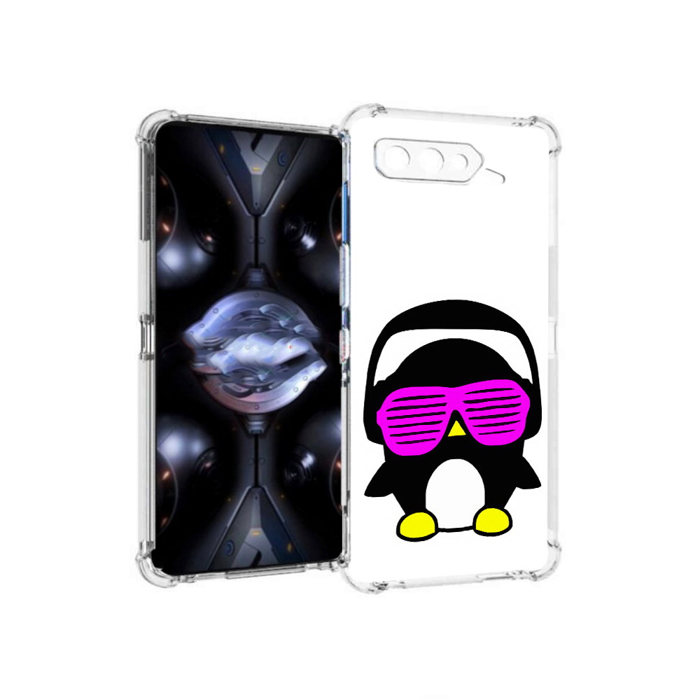 

Чехол MyPads Tocco для Asus ROG Phone 5 Pro пингвин, Прозрачный, Tocco