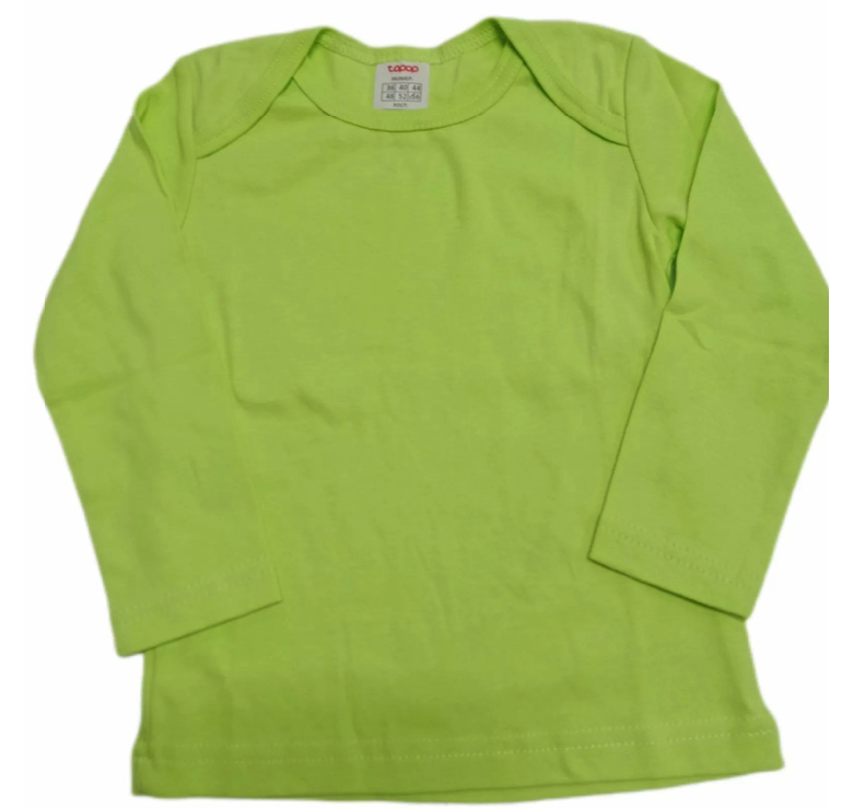 Лонгслив детский topop А3363д, зеленый, 74