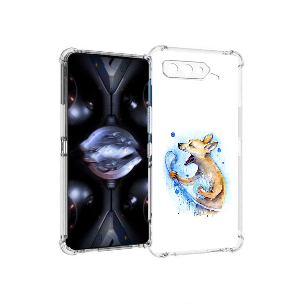 

Чехол MyPads Tocco для Asus ROG Phone 5 Pro пение в душе, Прозрачный, Tocco