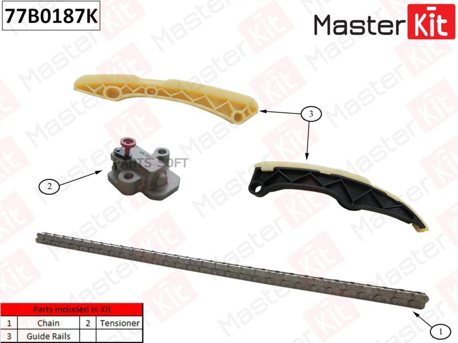 

Комплект Цепи Грм Masterkit 77b0187k MasterKit арт. 77B0187K