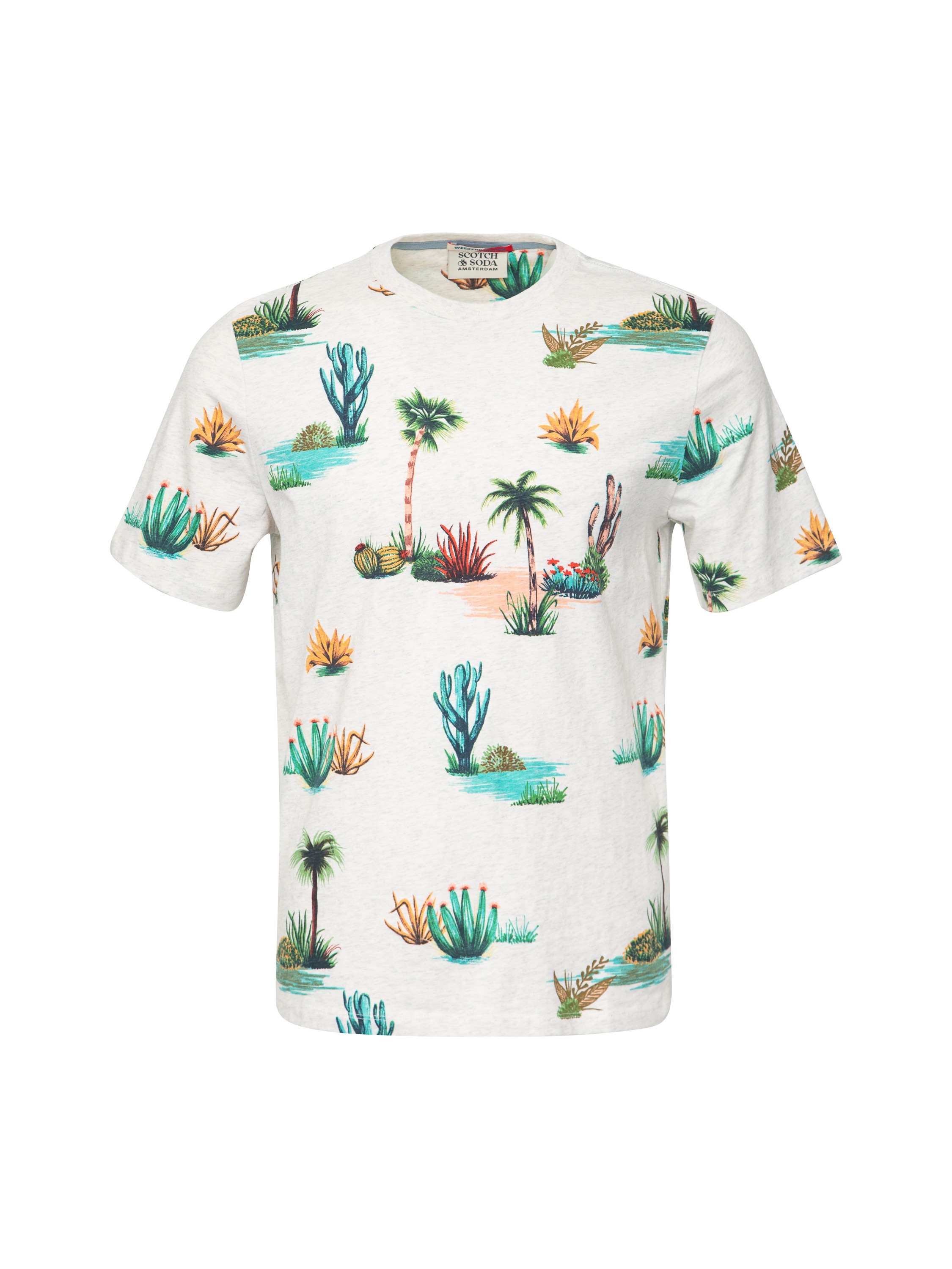 

Футболка мужская Scotch & Soda 169875 разноцветная 50 RU, Разноцветный, 169875