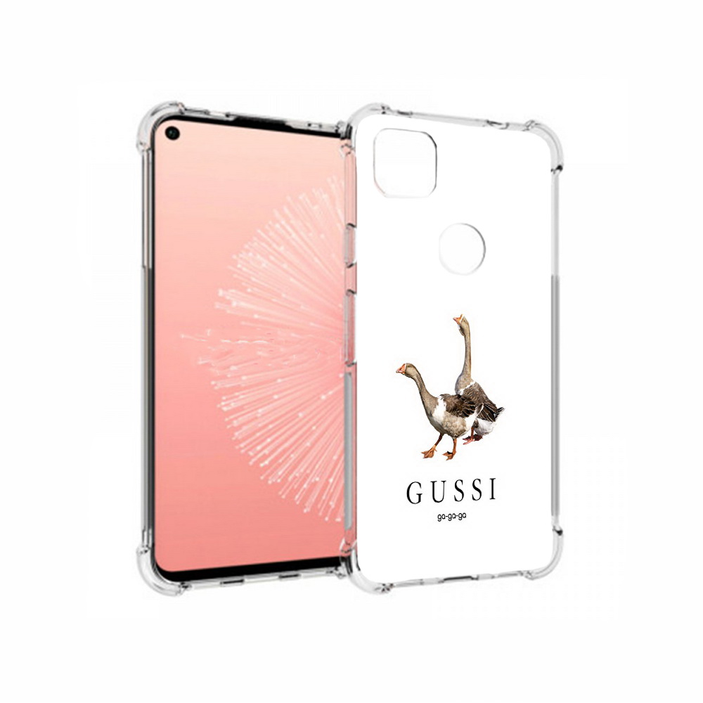 

Чехол MyPads Tocco для Google Pixel 4A Гусси бренд, Прозрачный, Tocco