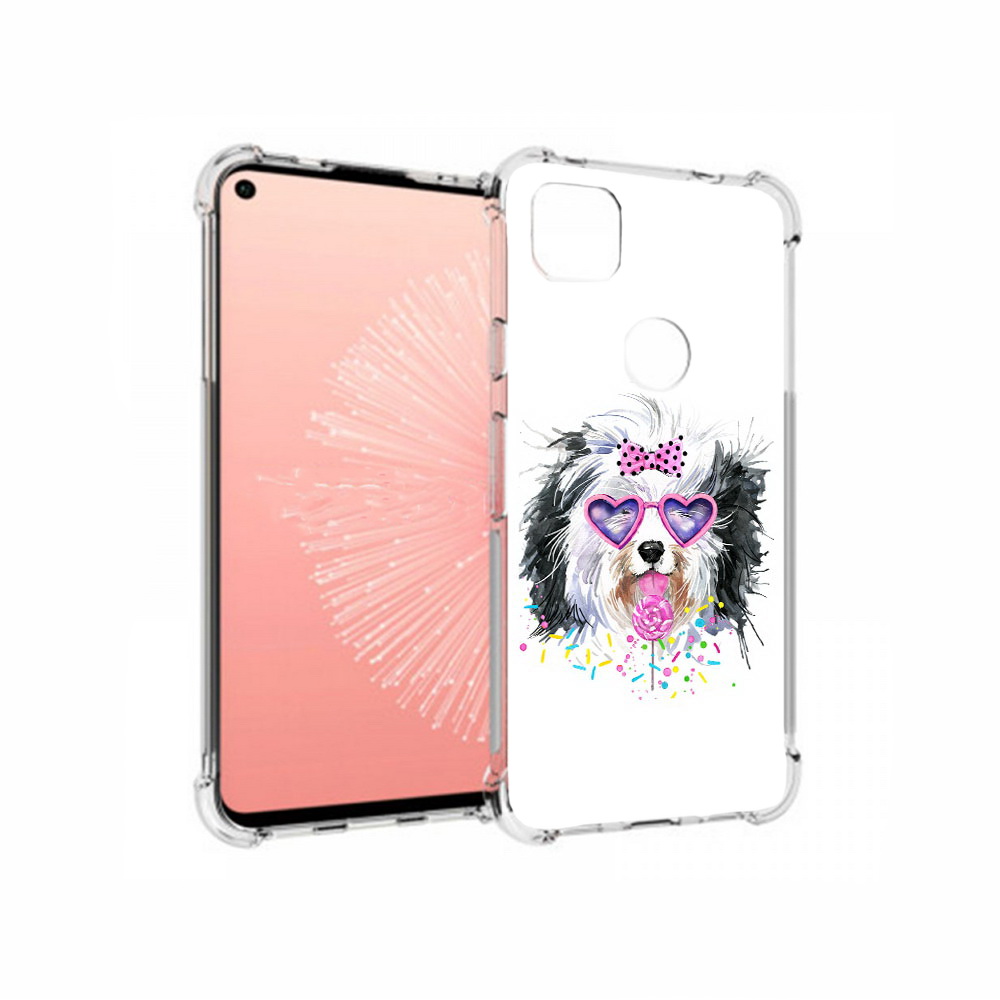 

Чехол MyPads Tocco для Google Pixel 4A пушистик, Прозрачный, Tocco