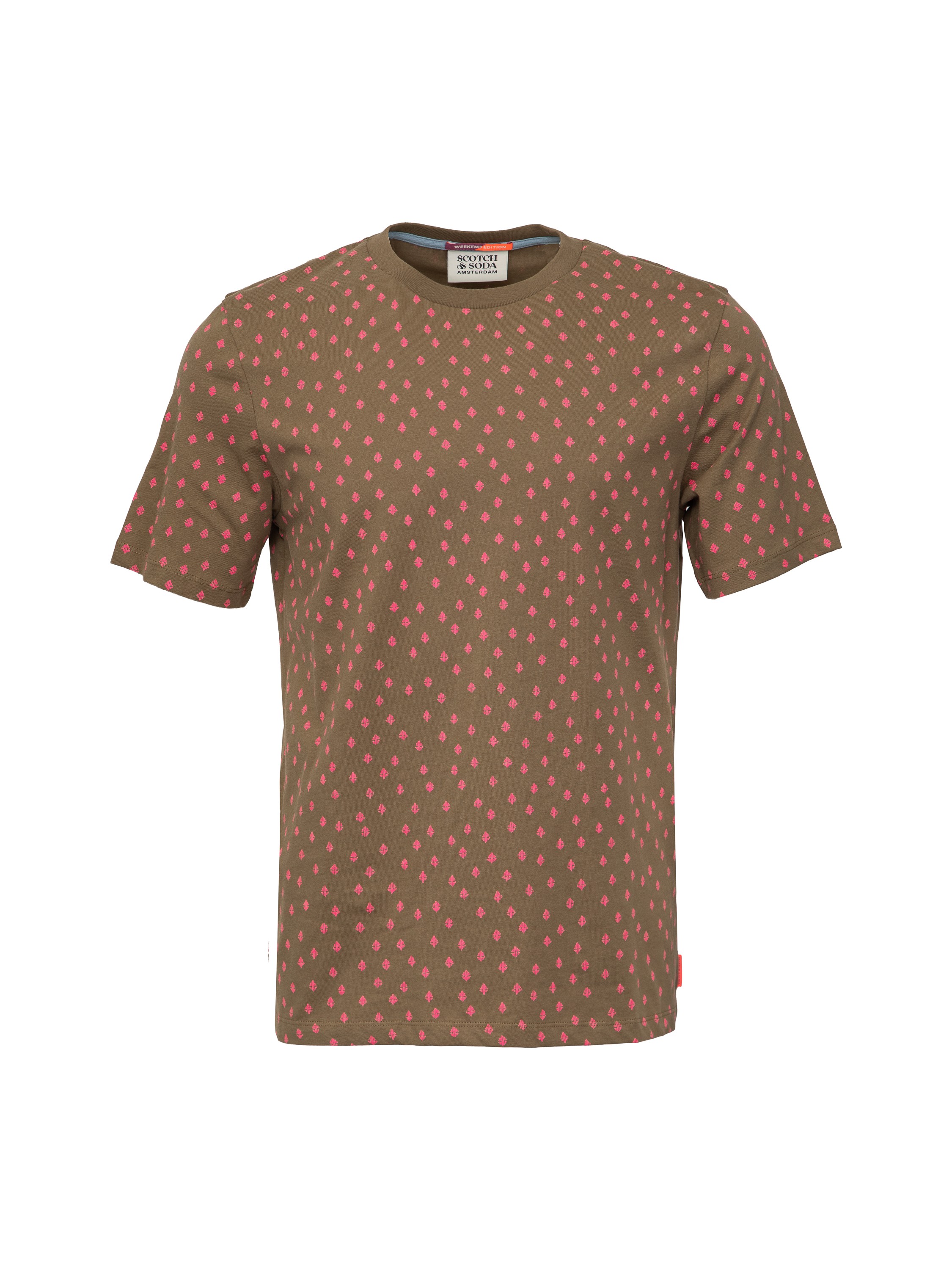 

Футболка мужская Scotch & Soda 169874 коричневая 54 RU, Коричневый, 169874
