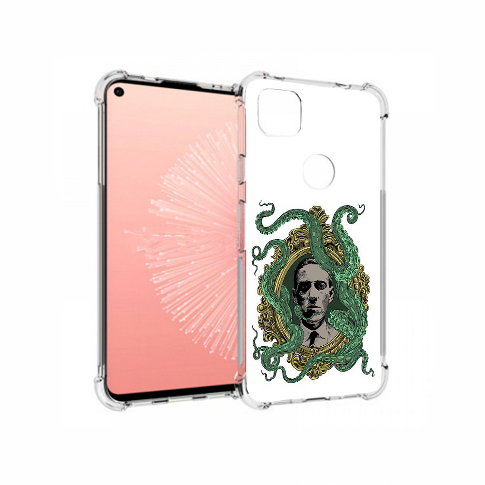 

Чехол MyPads Tocco для Google Pixel 4A портрет с кракеном, Прозрачный, Tocco
