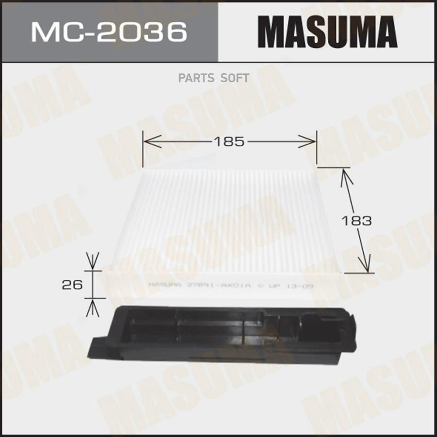 

Фильтр салонный RENAULT DUSTER I MASUMA MC-2036