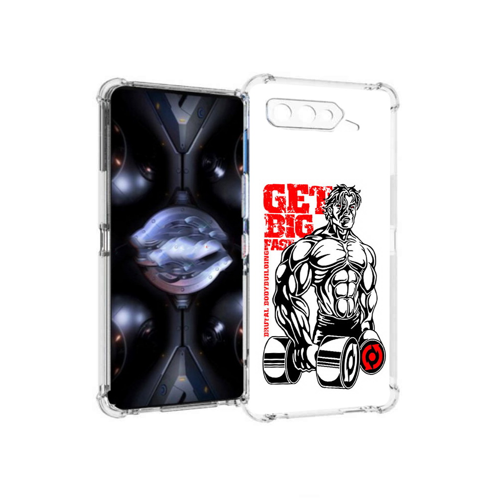 

Чехол MyPads Tocco для Asus ROG Phone 5 Pro накаченное тело, Прозрачный, Tocco