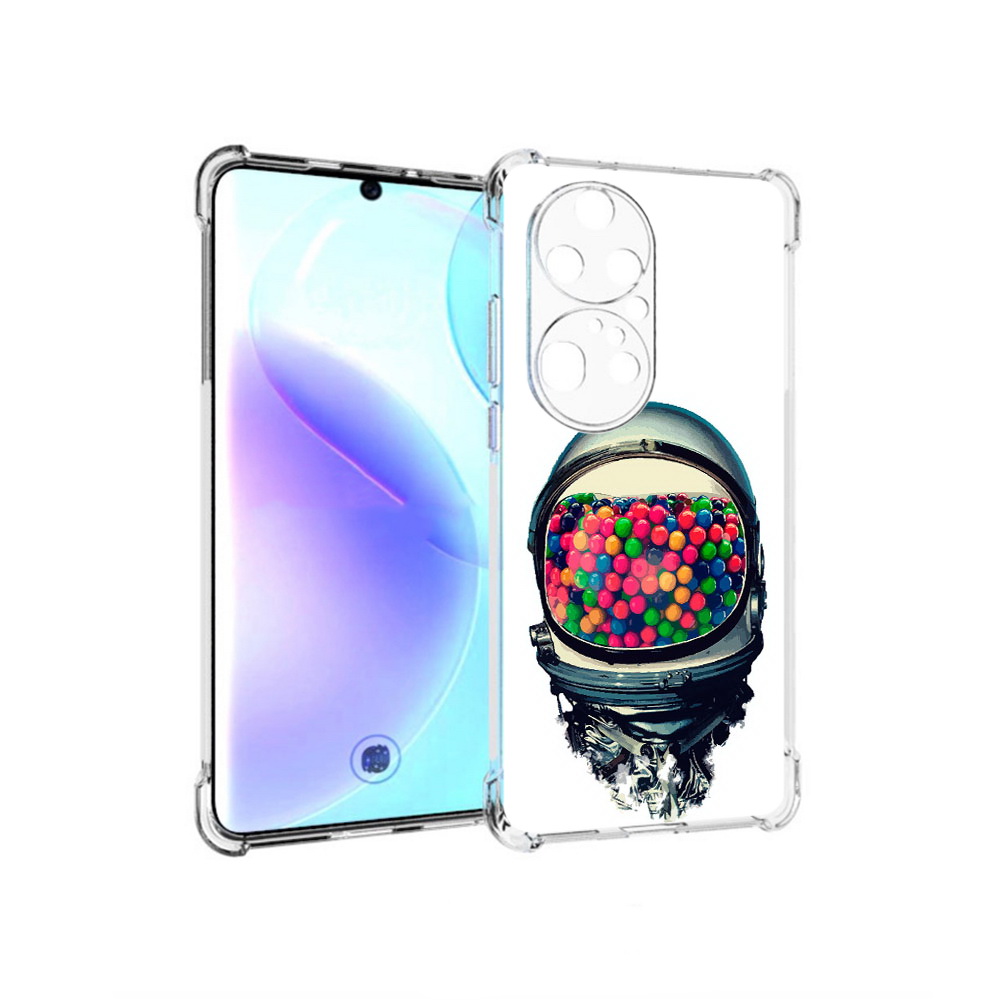 

Чехол MyPads Tocco для Huawei P50 Pro шлем космонавта, Прозрачный, Tocco