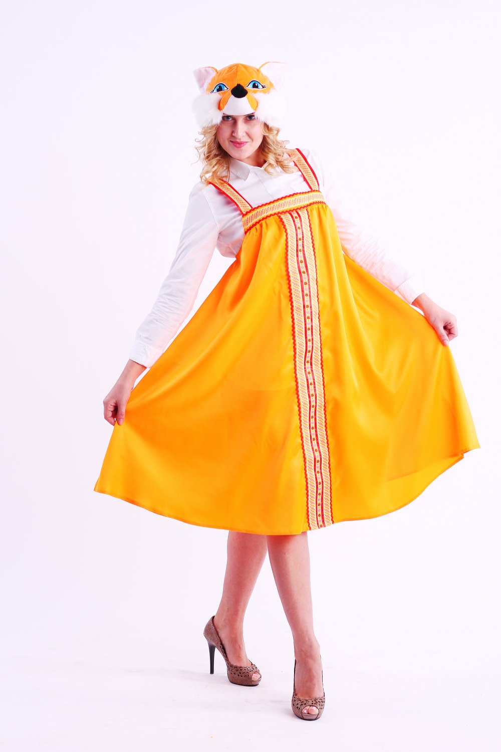 

Костюм карнавальный женский Batik 5011 к-19 Лиса, желтый, 48-50 RU, 5011