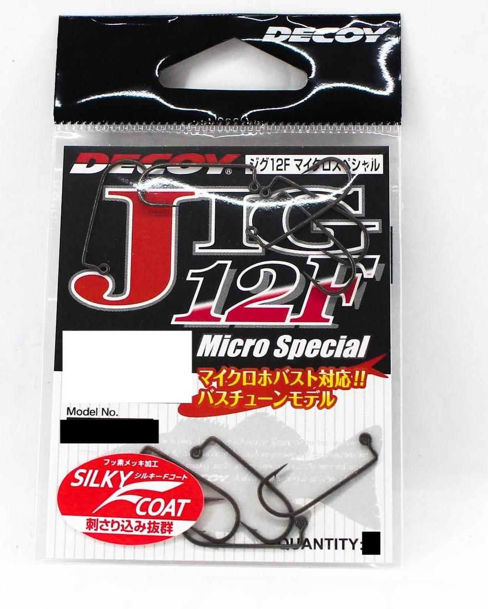 

Крючок Decoy Jig 12F Micro SP #08 (9шт), Черный, Jig 12F Micro SP