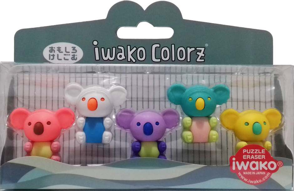 фото Набор стирательных резинок "коалы", 5 предметов iwako