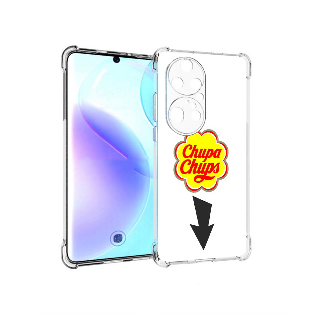 

Чехол MyPads Tocco для Huawei P50 Pro чупа чупс, Прозрачный, Tocco
