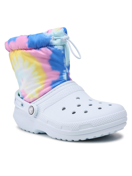 Ботинки утепленные Classic Lined Neo Puff Tie Dye 207328 Crocs Разноцветный 45,5 EU