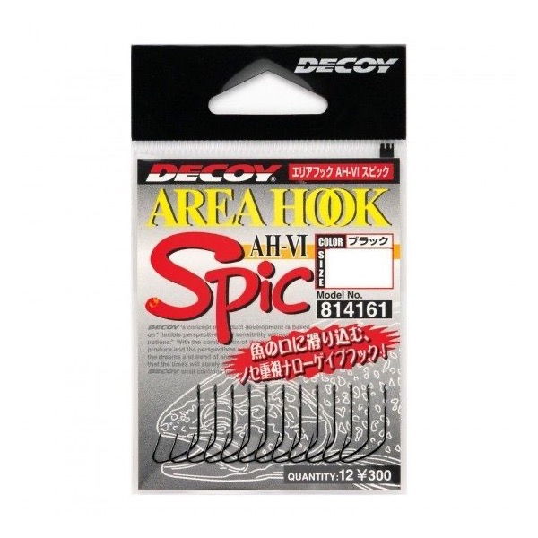 

Крючок Decoy Area Hook VI Spic #08 (12шт), Серебристый, Area Hook VI Spic