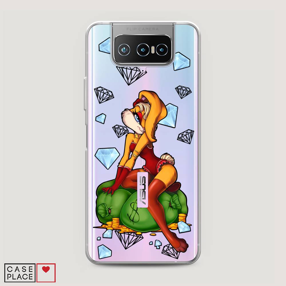

Чехол на Asus Zenfone 7 "Лола Банни с бриллиантами", Красный;оранжевый;зеленый, 44050-6