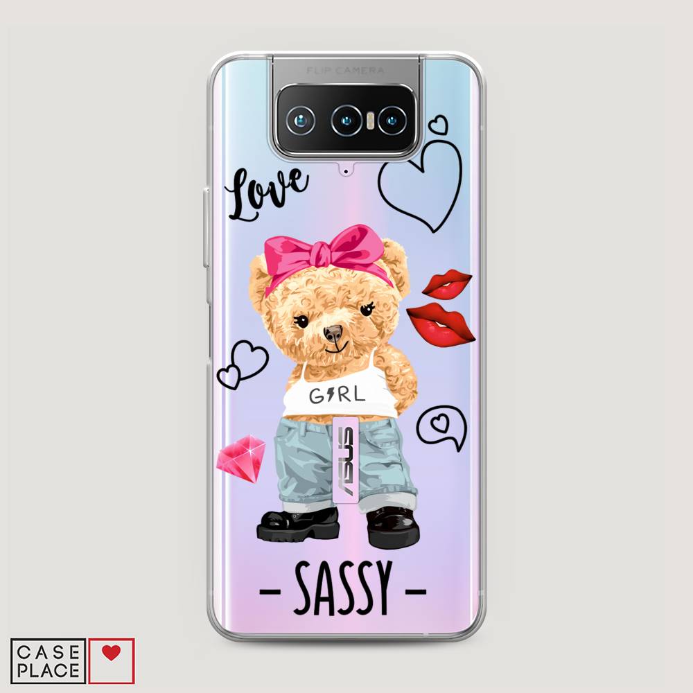 

Чехол на Asus Zenfone 7 "Sugar Mommy", Голубой;белый;розовый, 44050-6