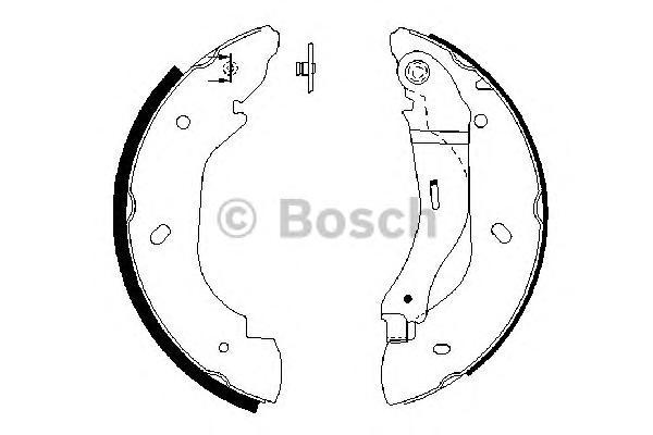 

Тормозные колодки Bosch барабанные для Ford Transit 2.0Di-2.4Di диск 15' 2000- 986487660