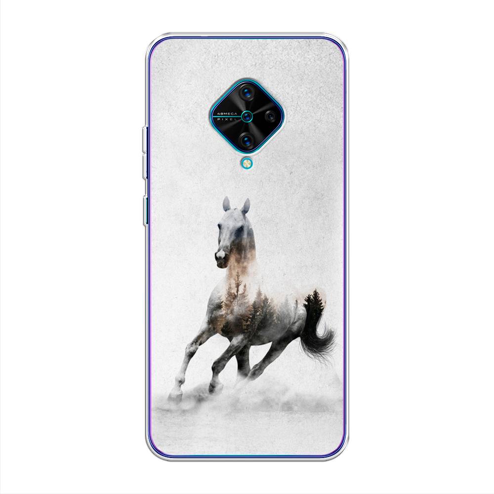 

Чехол Awog на Vivo V17/Y9s "Лошадь лес", Разноцветный, 261550-2