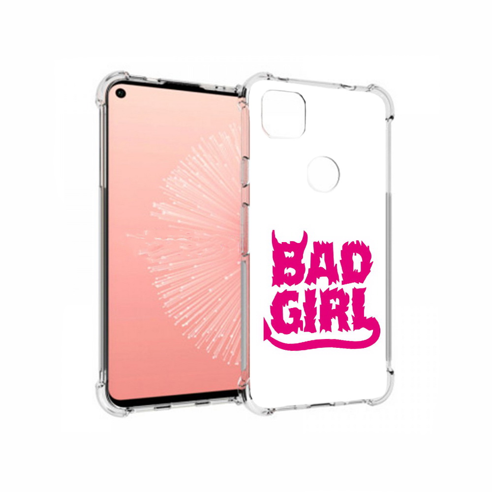 

Чехол MyPads Tocco для Google Pixel 4A плохая девочка, Прозрачный, Tocco