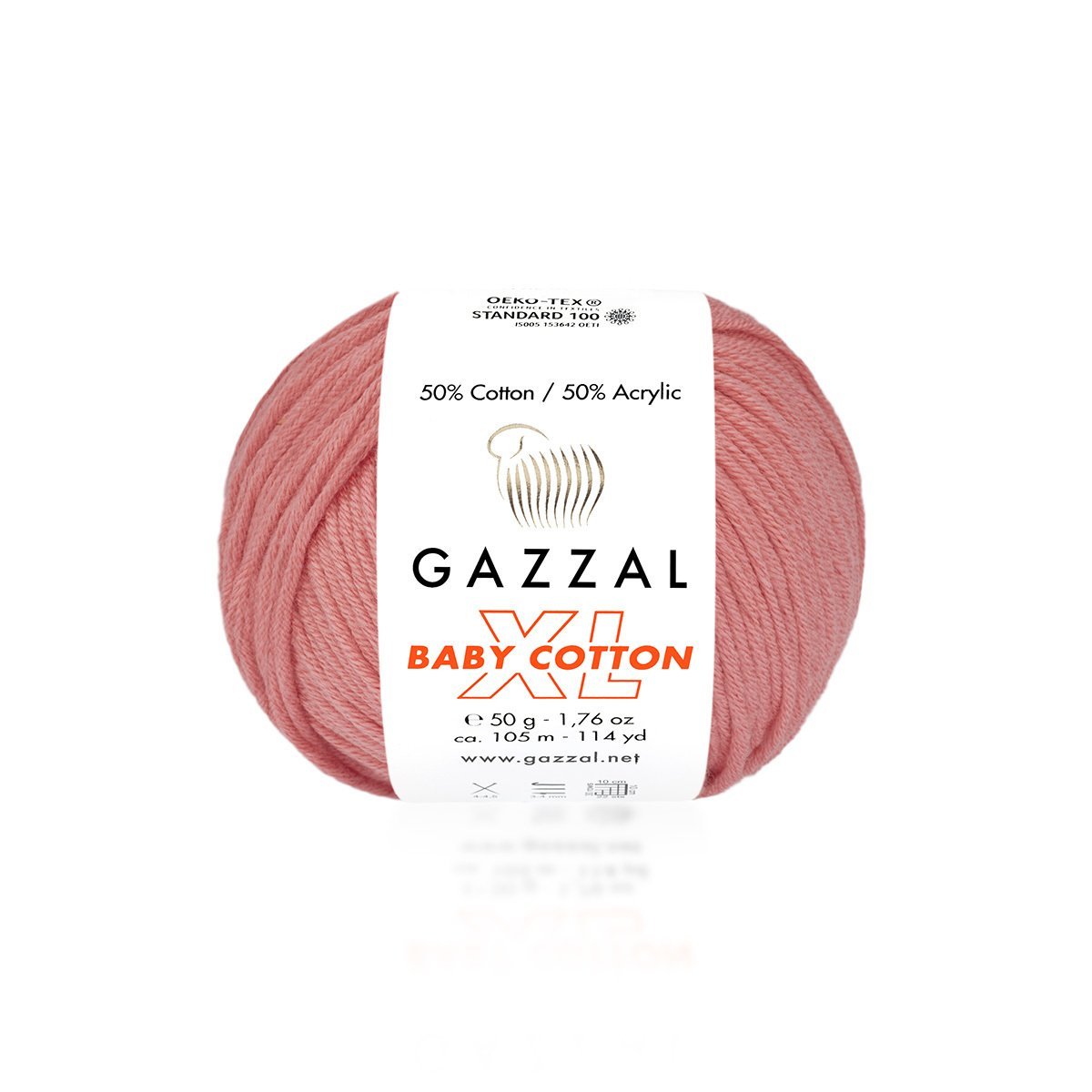 фото Пряжа для вязания gazzal baby cotton xl 3435 старинный розовый