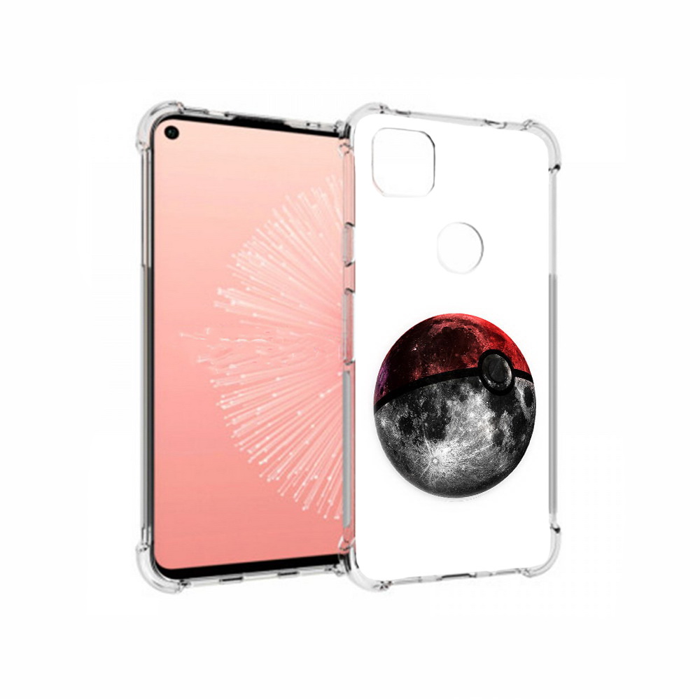 

Чехол MyPads Tocco для Google Pixel 4A планета покебол, Прозрачный, Tocco