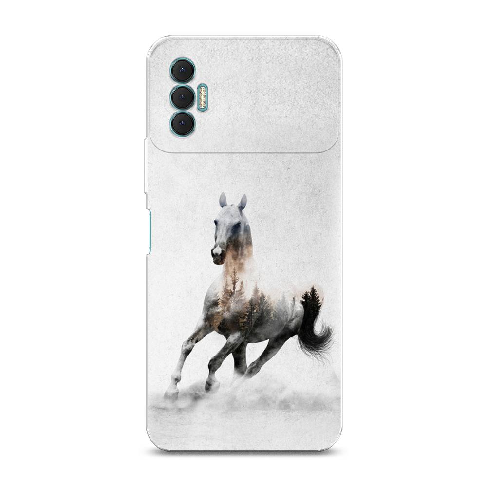 

Чехол Awog на Tecno Spark 8P "Лошадь лес", Разноцветный, 301450-2