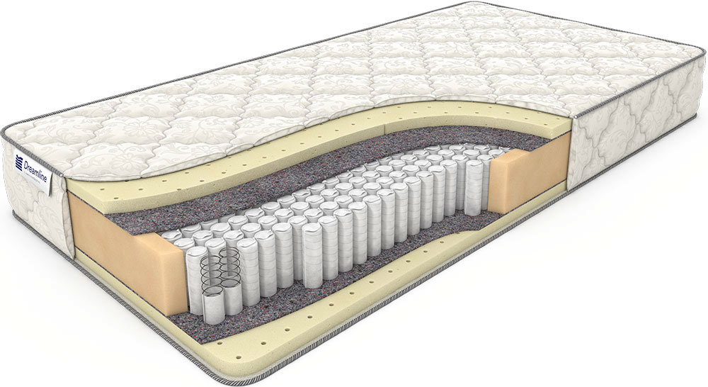 

Матрас Дримлайн Sleep-3 S-1000 65х190х21, Белый, Sleep-3 S-1000