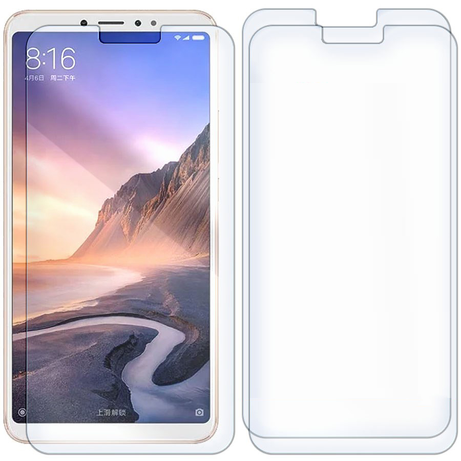 Комплект из 3-x защитных гибридных стекол для Xiaomi Mi Max 3