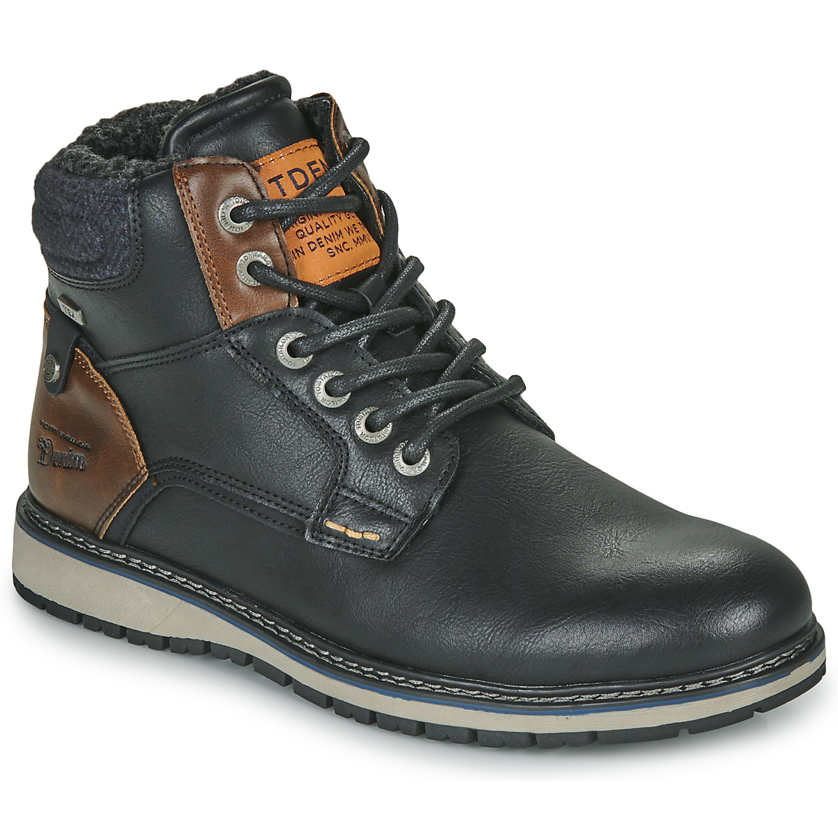 

Ботинки мужские TOM TAILOR 25724069 черные 42 EU, Черный, 25724069