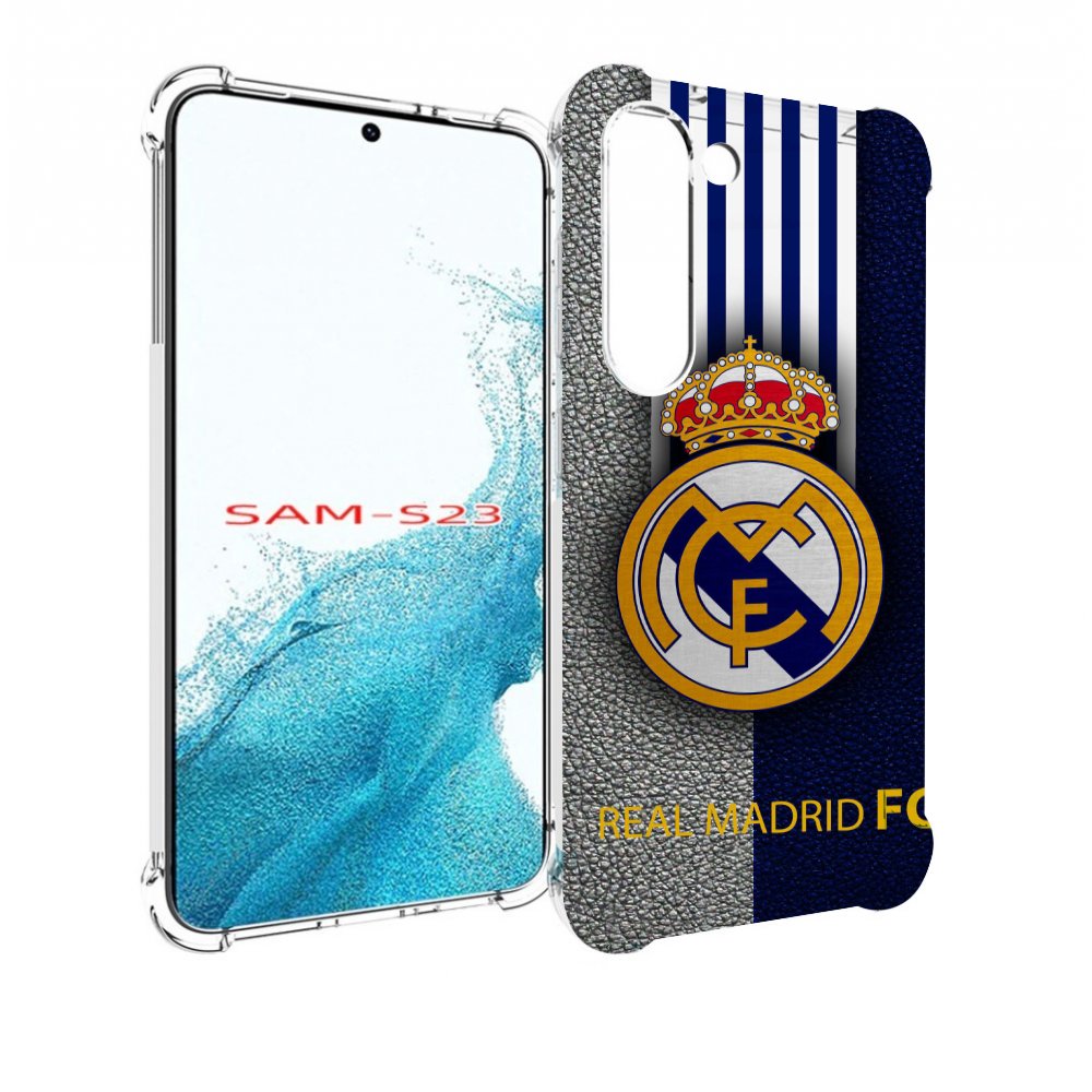 

Чехол MyPads фк реал мадрид мужской для Samsung Galaxy S23, Прозрачный, Tocco