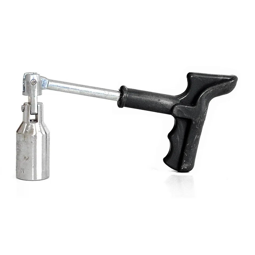 Ключ свечной A2DM, с карданным шарниром, 21 мм, матовый, усиленная ручка накидной ключ с трещотками и шарниром hoegert 36 насадок