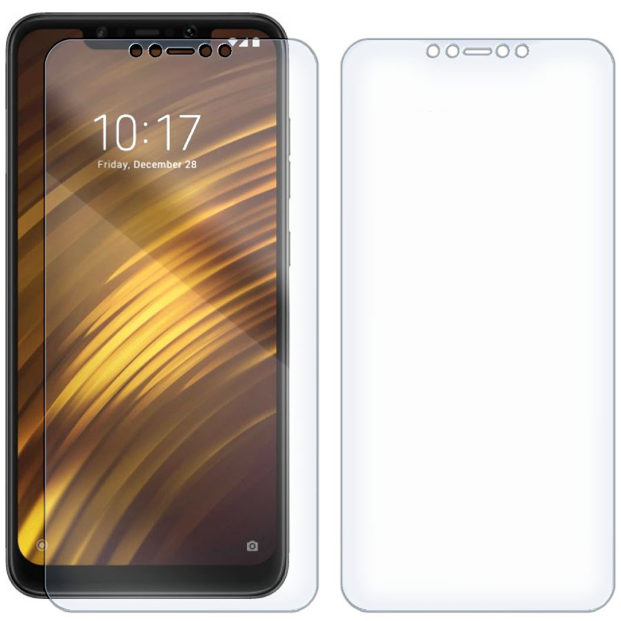 

Комплект из 2-x защитных гибридных стекол для Xiaomi Pocophone F1