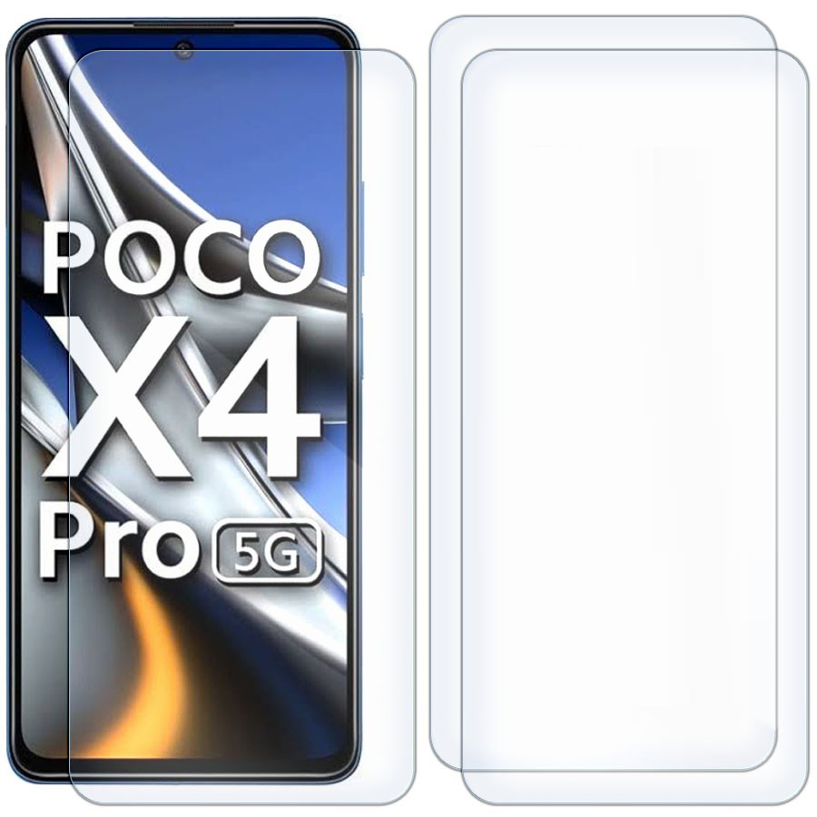 

Комплект из 3-x защитных гибридных стекол для Xiaomi Poco X4 Pro 5G