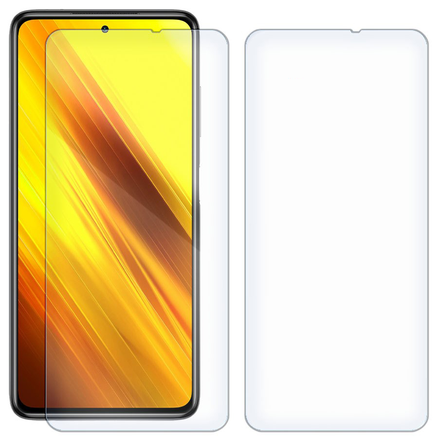 

Комплект из 2-x защитных гибридных стекол для Xiaomi Poco X3 Pro