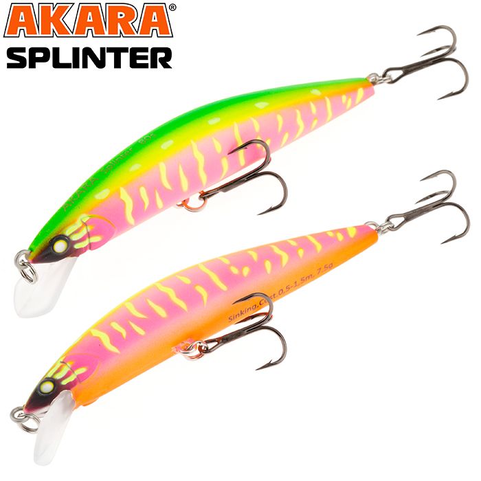 

Воблер Akara Splinter 65S 5 гр 1/6 oz 2,6 in A207, Разноцветный, Splinter