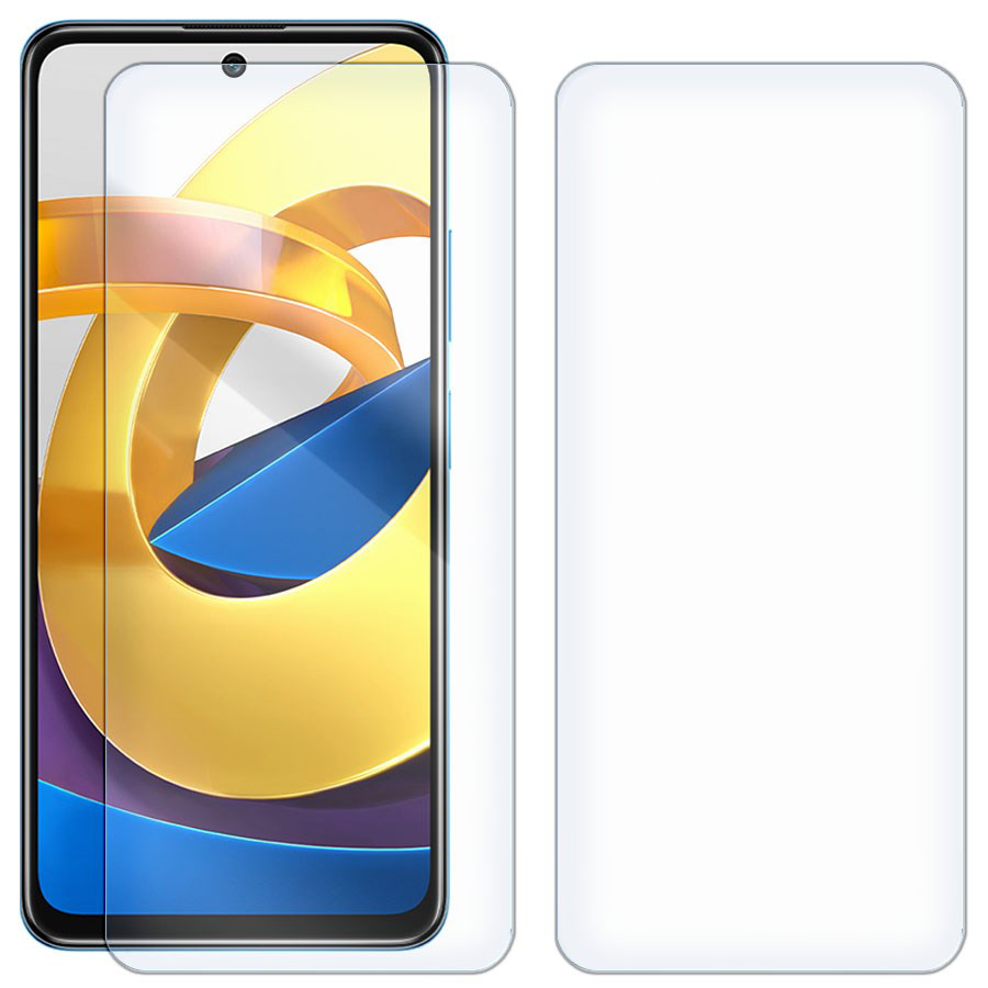 

Комплект из 2-x защитных гибридных стекол для Xiaomi Poco M4 Pro 5G