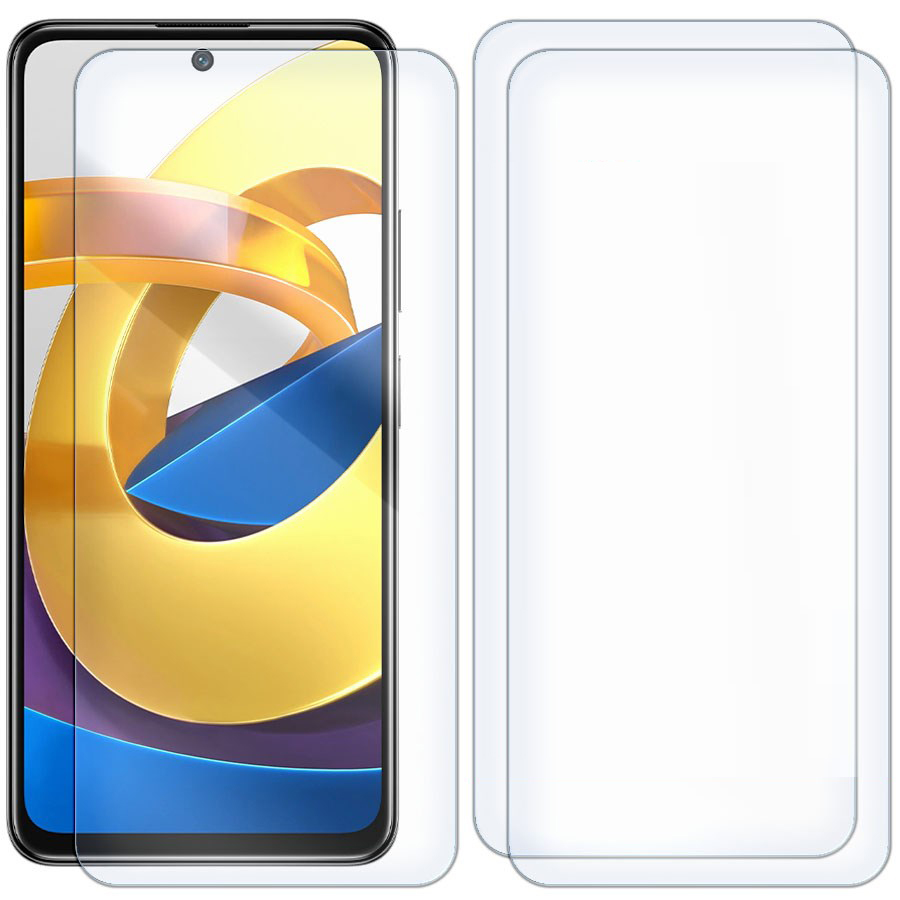 

Комплект из 3-x защитных гибридных стекол для Xiaomi Poco M4 Pro