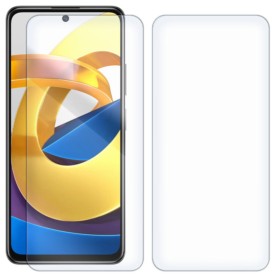 

Комплект из 2-x защитных гибридных стекол для Xiaomi Poco M4 Pro