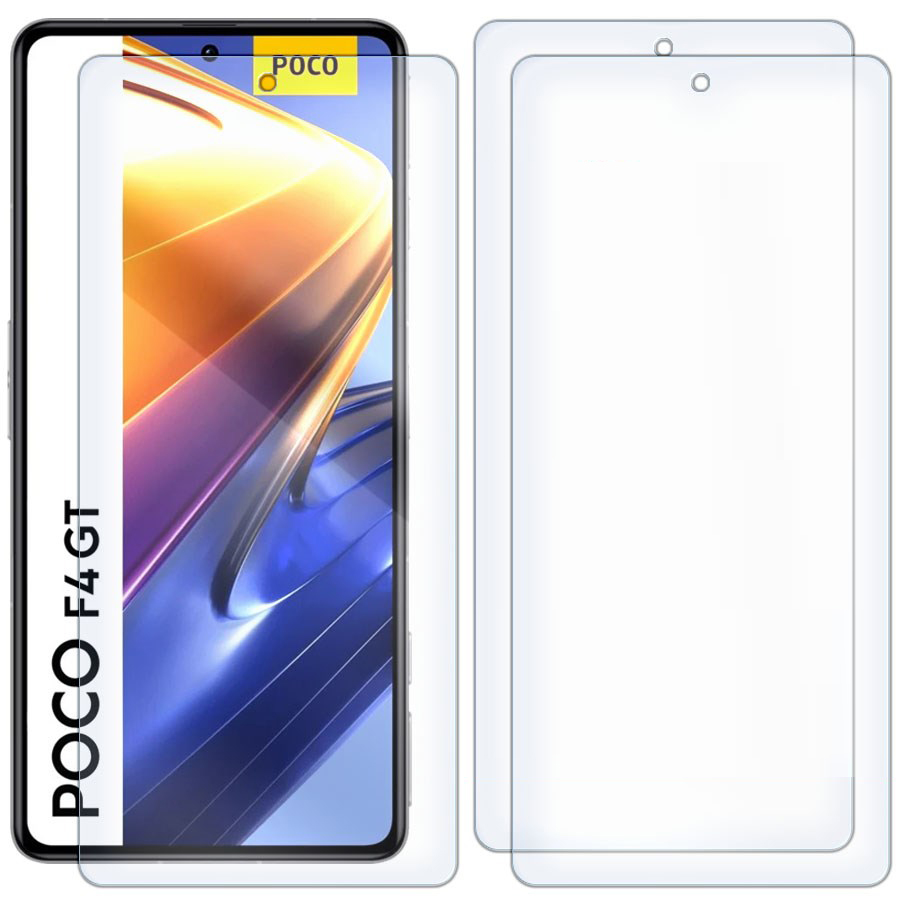 

Комплект из 3-x защитных гибридных стекол для Xiaomi Poco F4 GT
